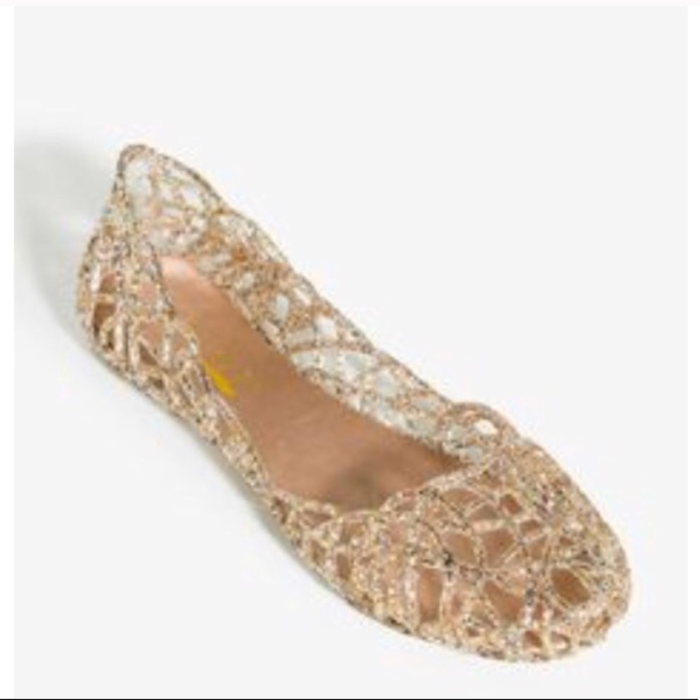 Gold Glitter Flats
